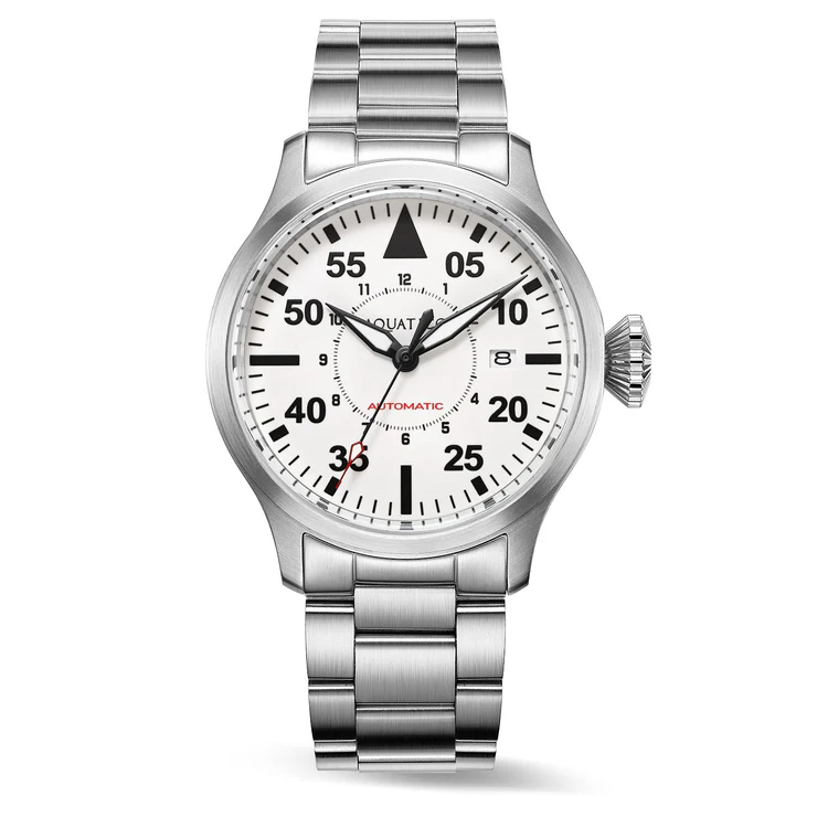 Horizon Hawk Full Lume White Dial Automatic Pilot Watch thumbnail 2