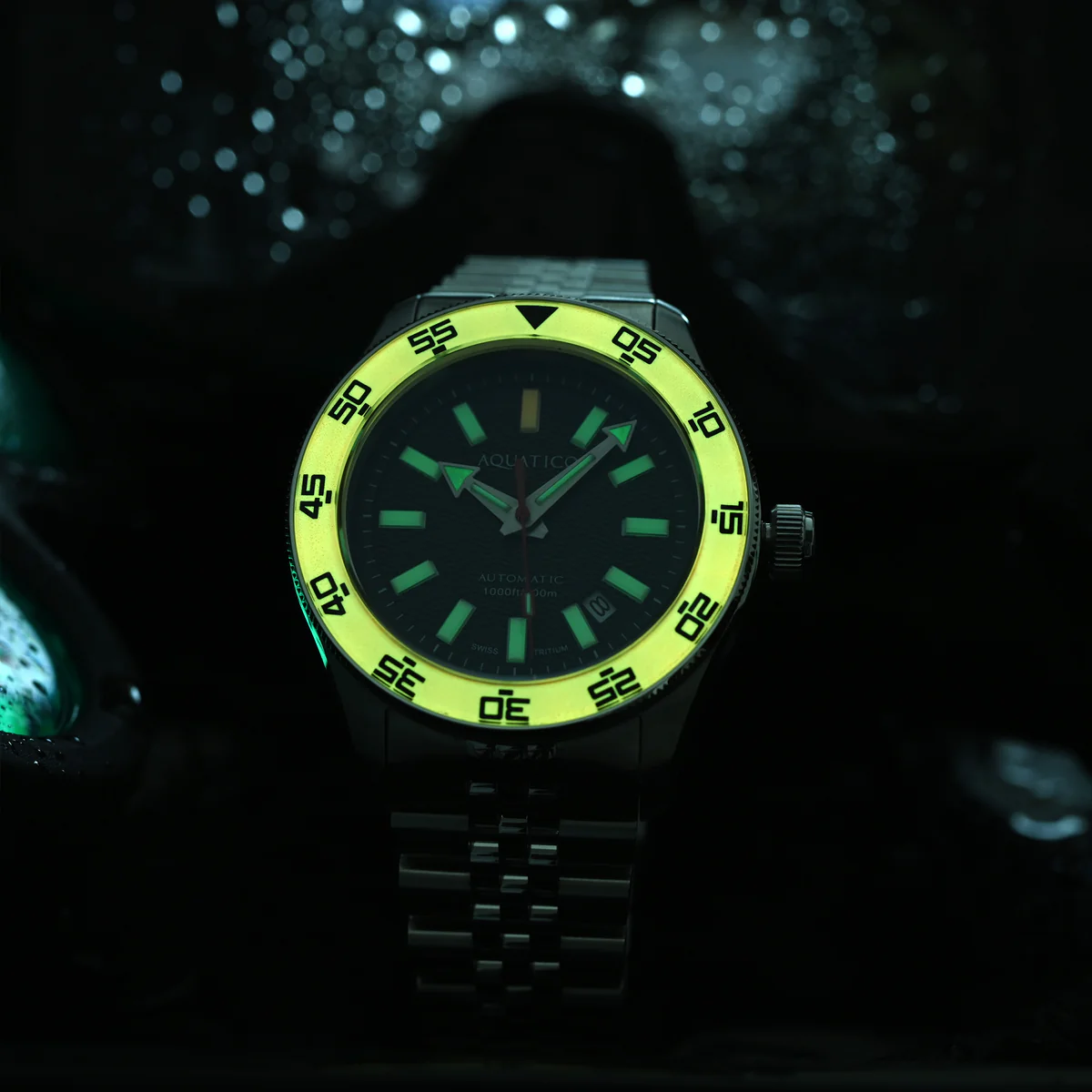 Sea Recon 42mm Tritium Black Dial Orange Bezel thumbnail 2