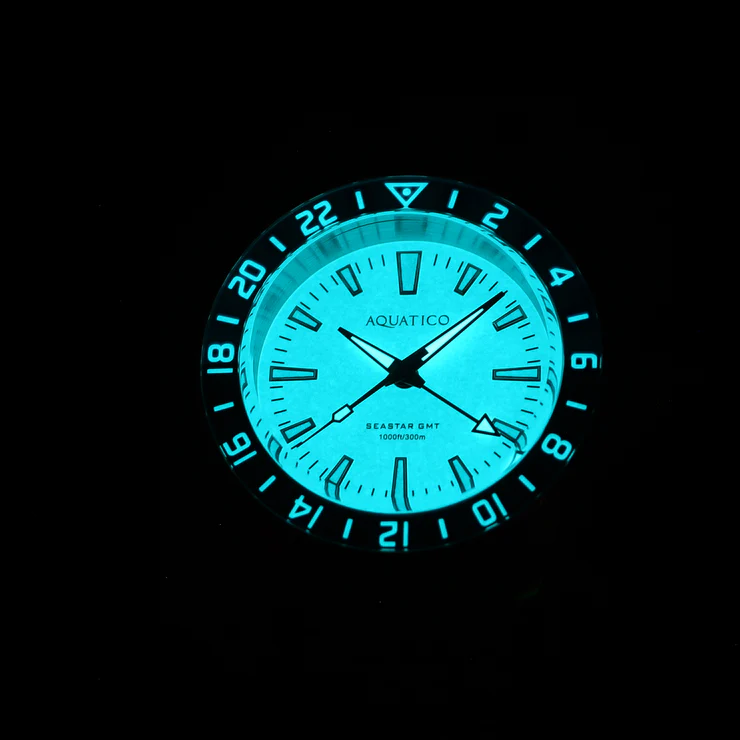 Sea Star GMT Full Lume Dial Pepsi Bezel (No Date)