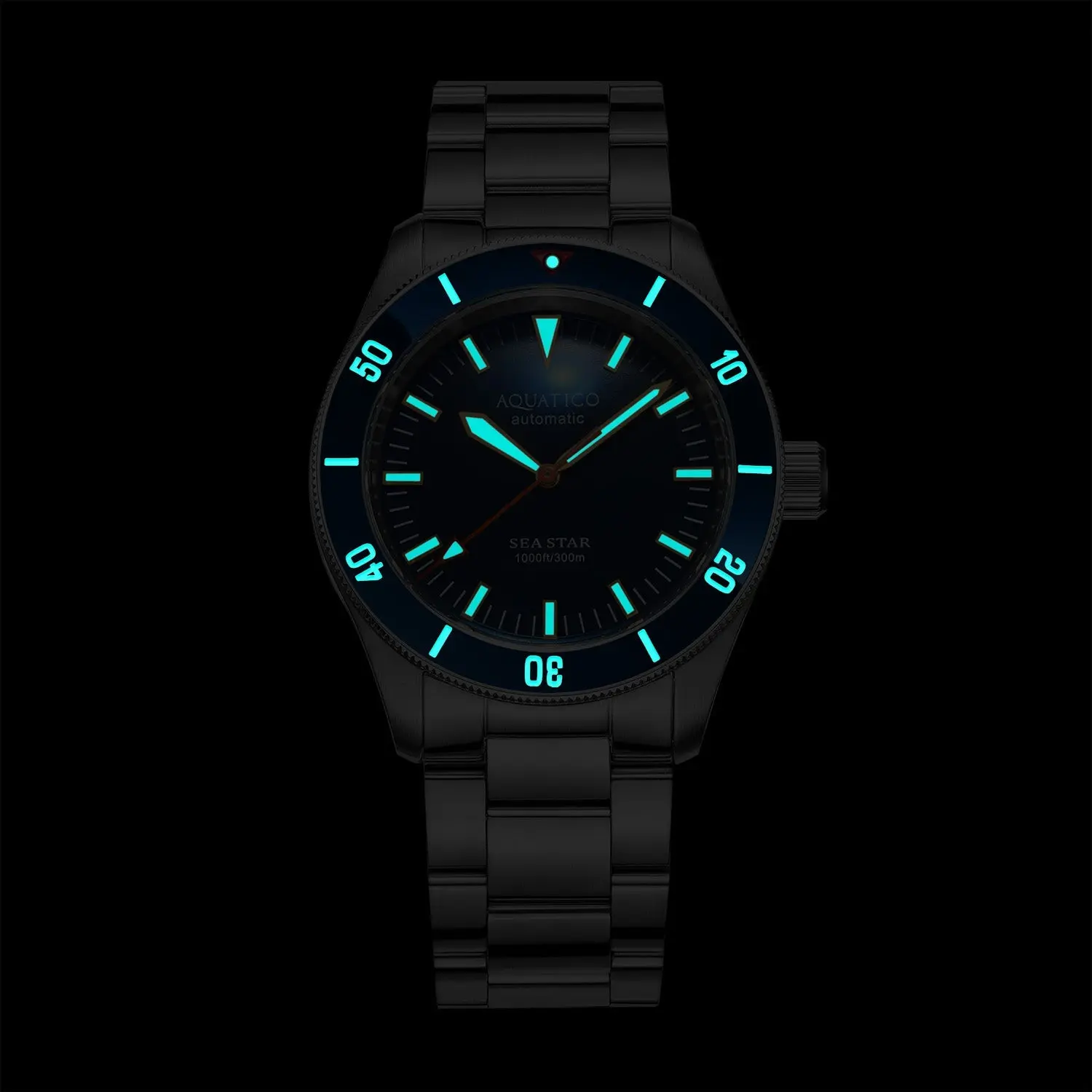 Sea star V2 blue dial ceramic bezel (Swiss SW 200-1) No Date thumbnail 2