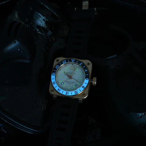 Super Bronze Tritium GMT White Dial thumbnail 2
