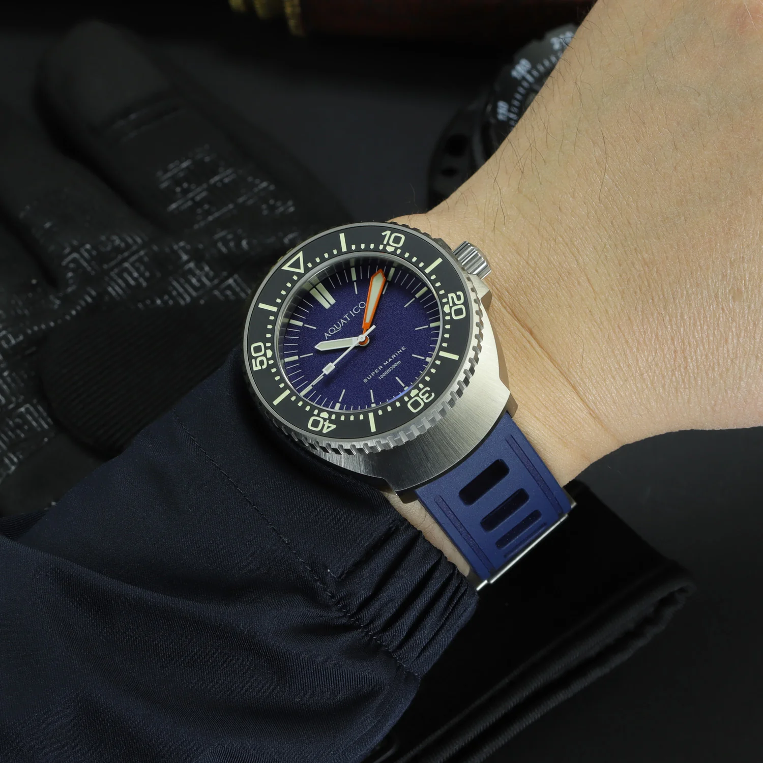 Super Marine Blue Dial (Miyota 9015) Right Crown thumbnail 2