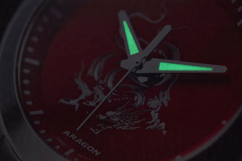ARAGON Antigravity Dragon Swiss Ronda R150 Automatic (A528RED) thumbnail 3