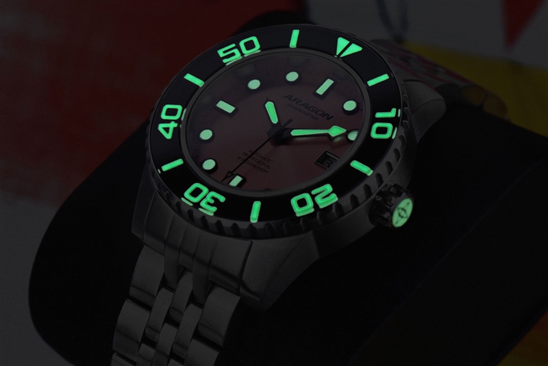 ARAGON Divemaster 42 Swiss Ronda R150 Automatic (A611PNK) thumbnail 3