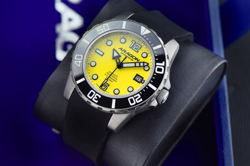 ARAGON Divemaster Titanium NH35 Automatic (A627YEL) thumbnail 2