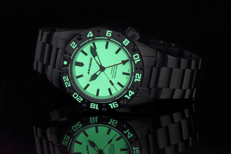 ARAGON ENFORCER Titanium Miyota GMT 9075 Automatic (A701WHT) thumbnail 2