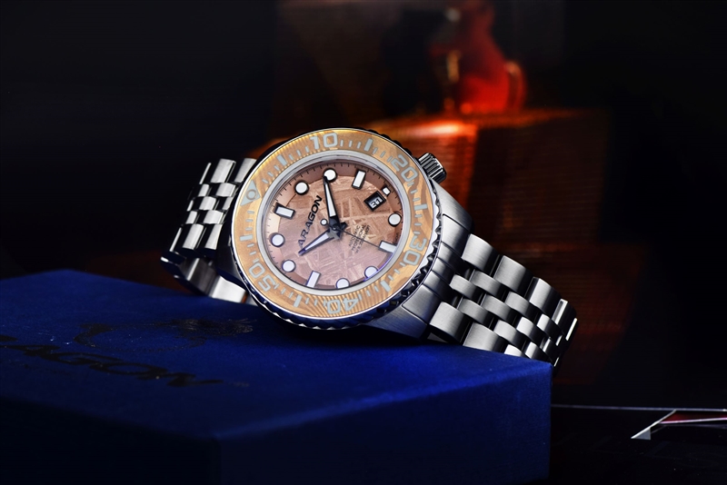 ARAGON EVO Meteorite Swiss Automatic with Titanium Damascus Dial LE (A265COP) thumbnail 2