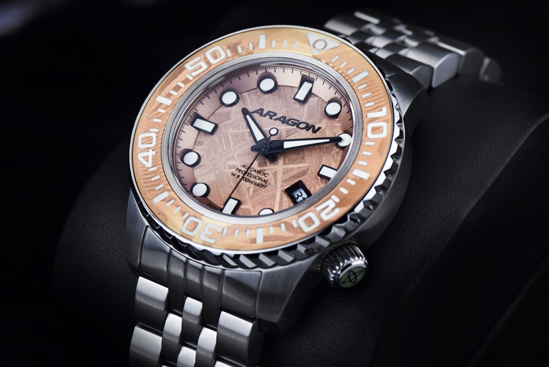 ARAGON EVO Meteorite Swiss Automatic with Titanium Damascus Dial LE (A265COP) thumbnail 3