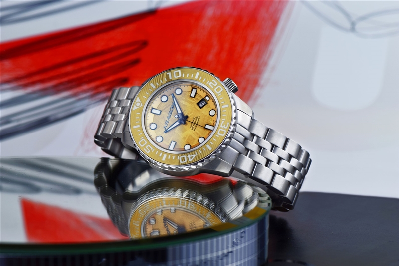 ARAGON EVO Meteorite Swiss Automatic with Titanium Damascus Dial LE (A265GLD) thumbnail 2