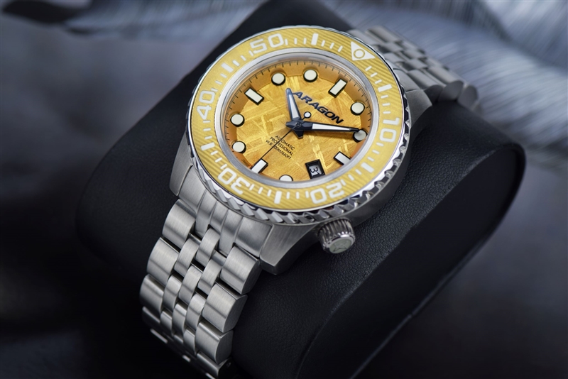 ARAGON EVO Meteorite Swiss Automatic with Titanium Damascus Dial LE (A265GLD) thumbnail 3