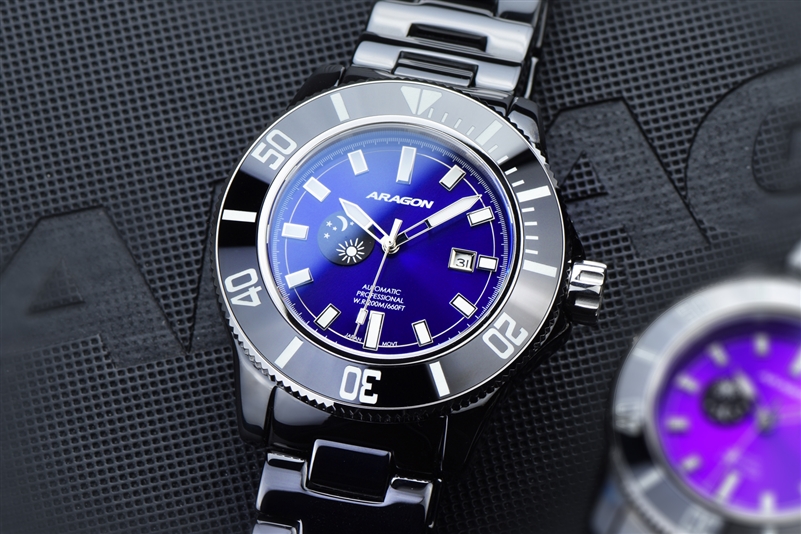 ARAGON Hercules Ceramic 8217 (44mm) (A613BLU) thumbnail 3