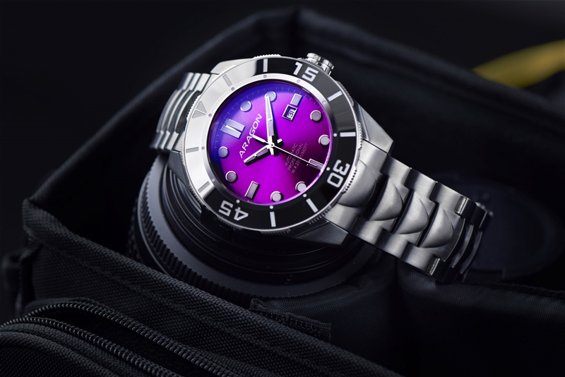 ARAGON Hercules Swiss Soprod M100 with 25 jewels 28,800 vph automatic (A503PUR) thumbnail 2