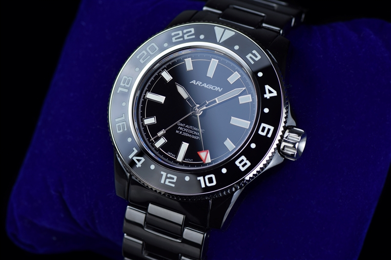 Hercules Ceramic GMT Miyota 9075 Automatic (A618BLK) thumbnail 3