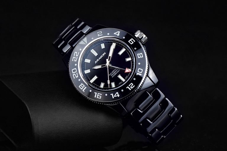 Hercules Ceramic GMT Miyota 9075 Automatic (A619BLK) thumbnail 2