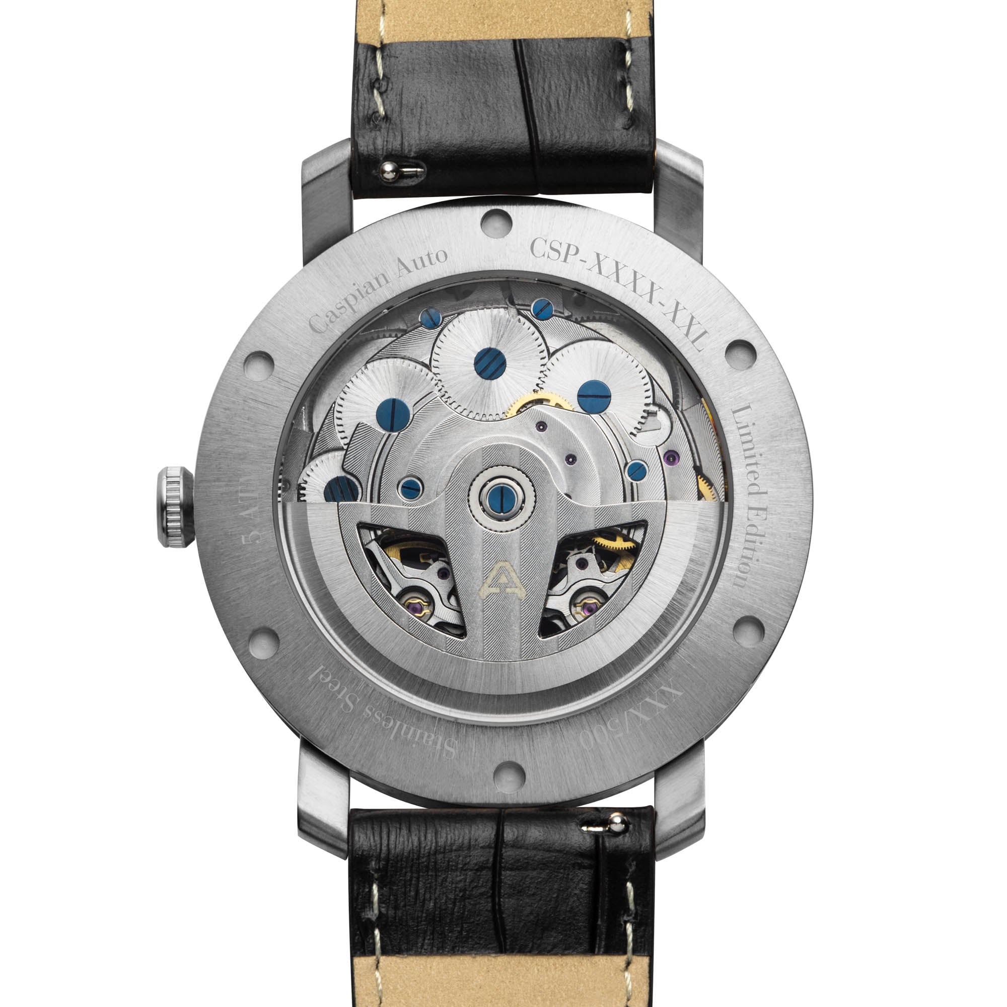 Caspian Automatic All Silver Black