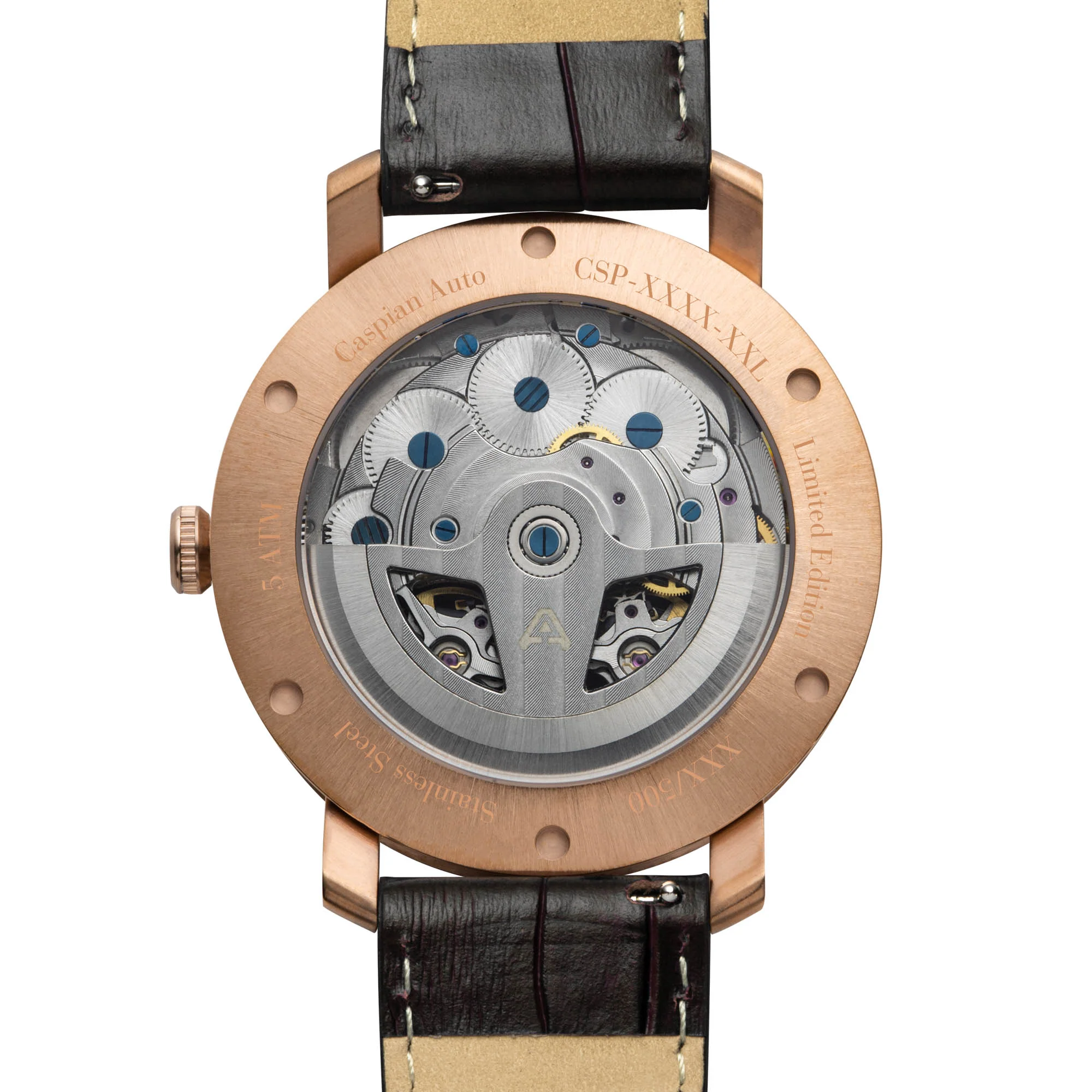 Caspian Automatic Rose Gold Black Brown thumbnail 2