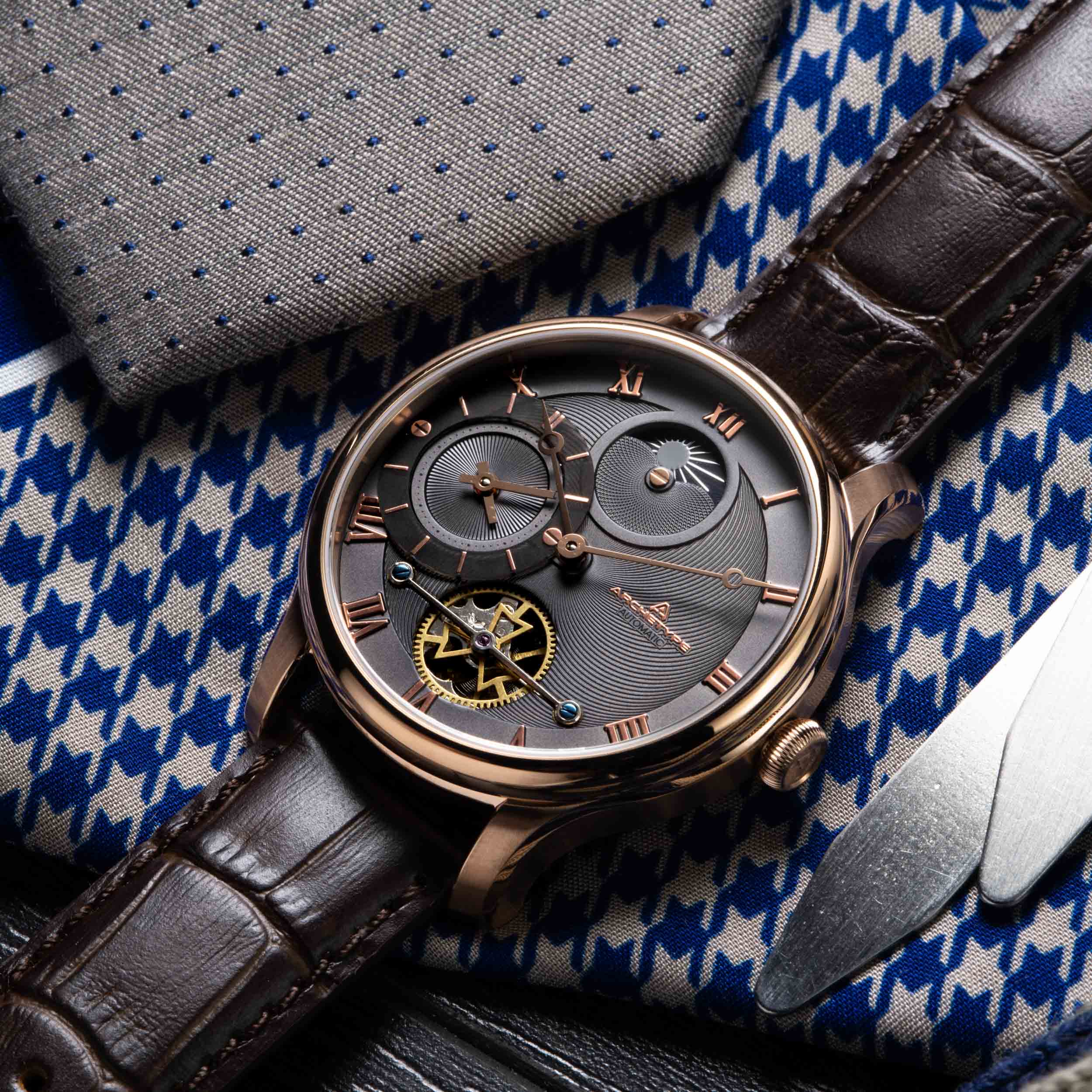 Dorian Automatic Rose Gold Gunmetal thumbnail 2