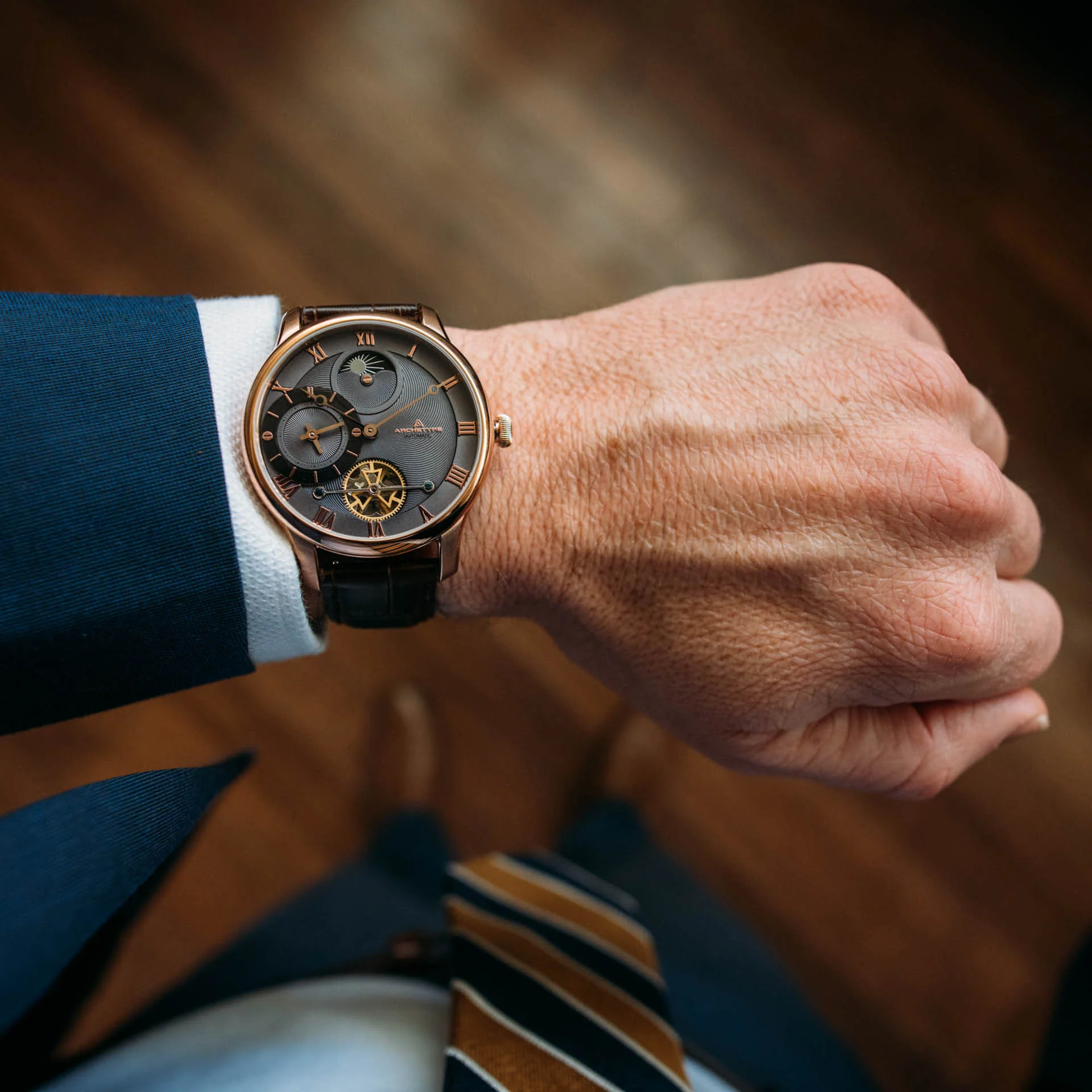 Dorian Automatic Rose Gold Gunmetal thumbnail 4