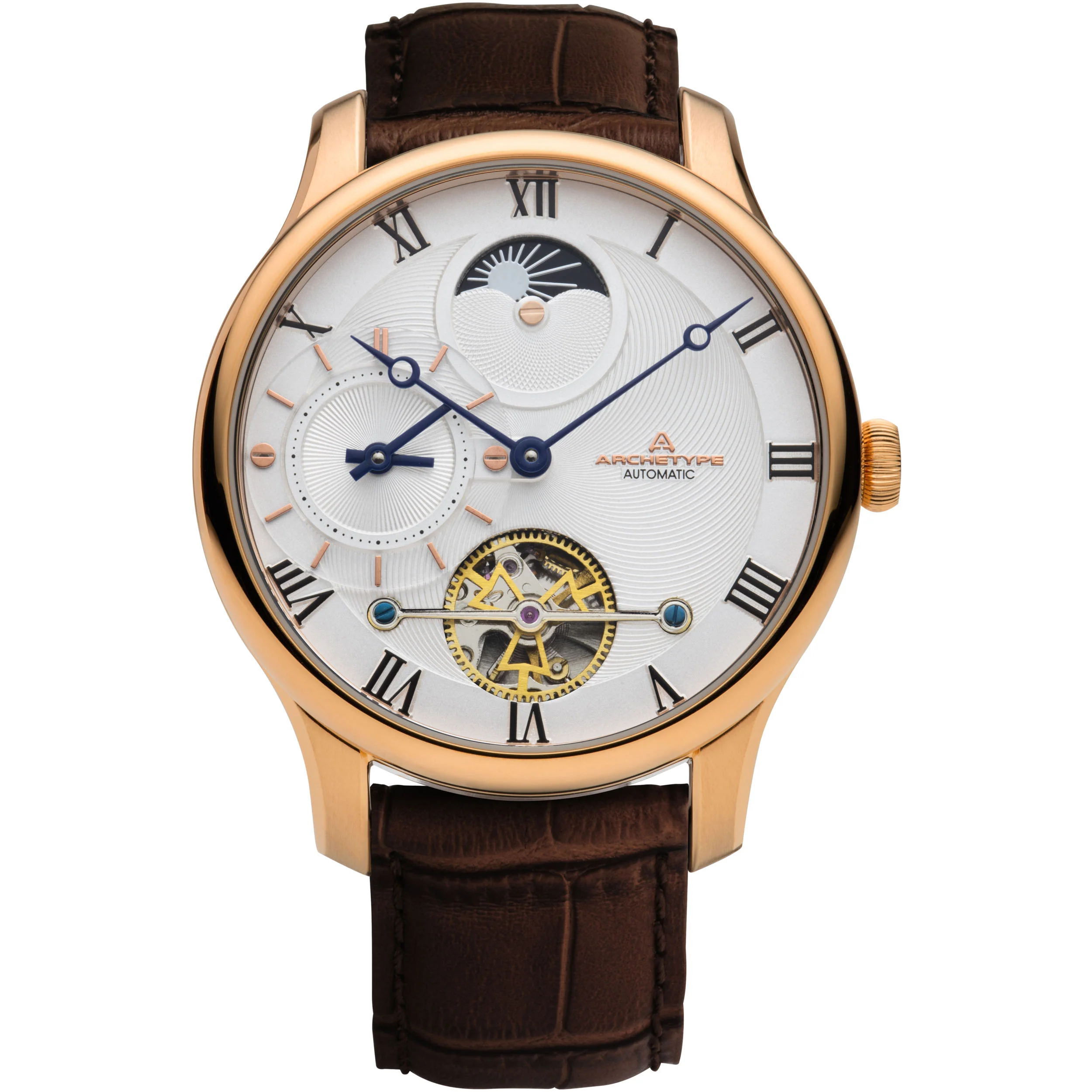 Dorian Automatic Rose Gold White selected view