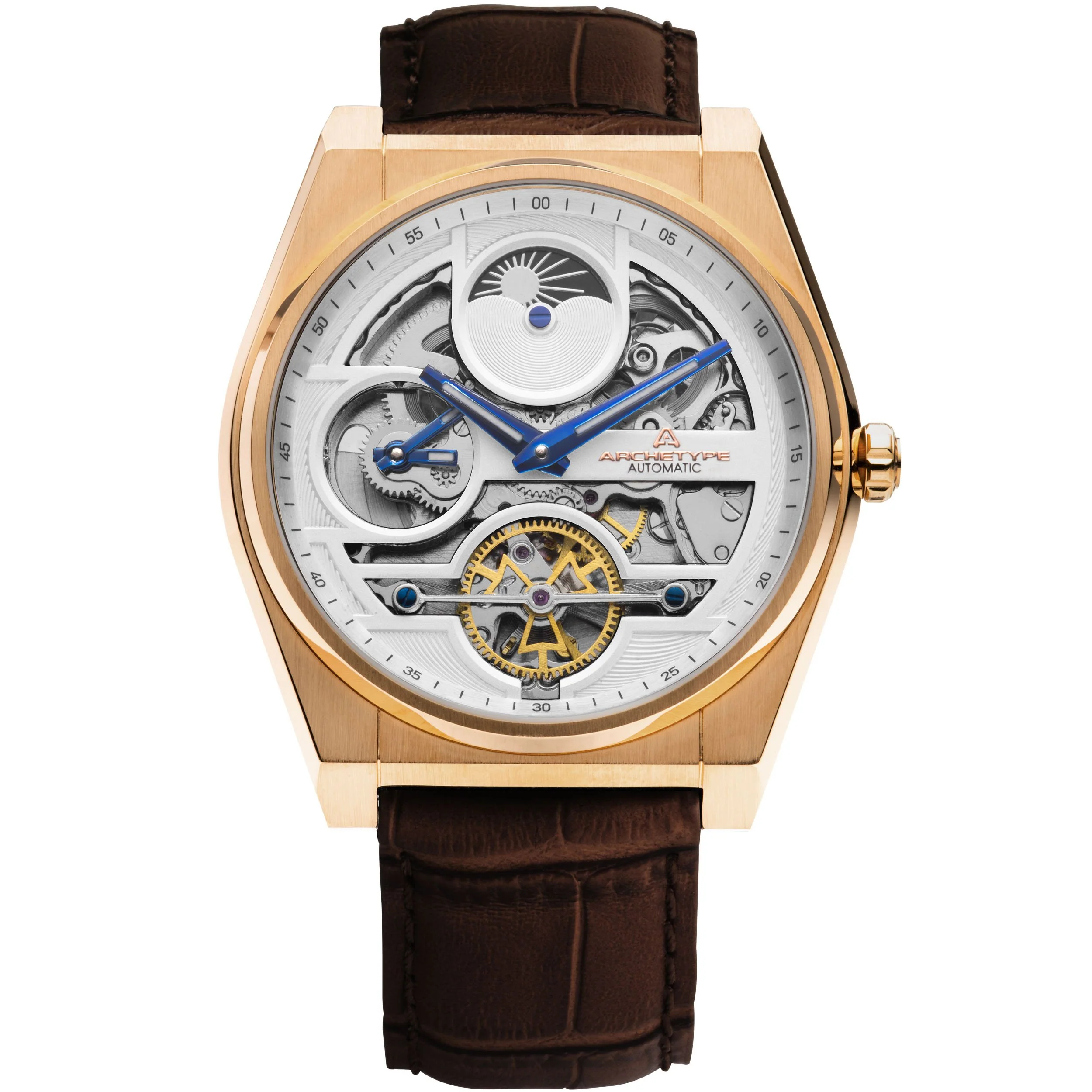 Rogue Automatic Rose Gold Brown White selected view