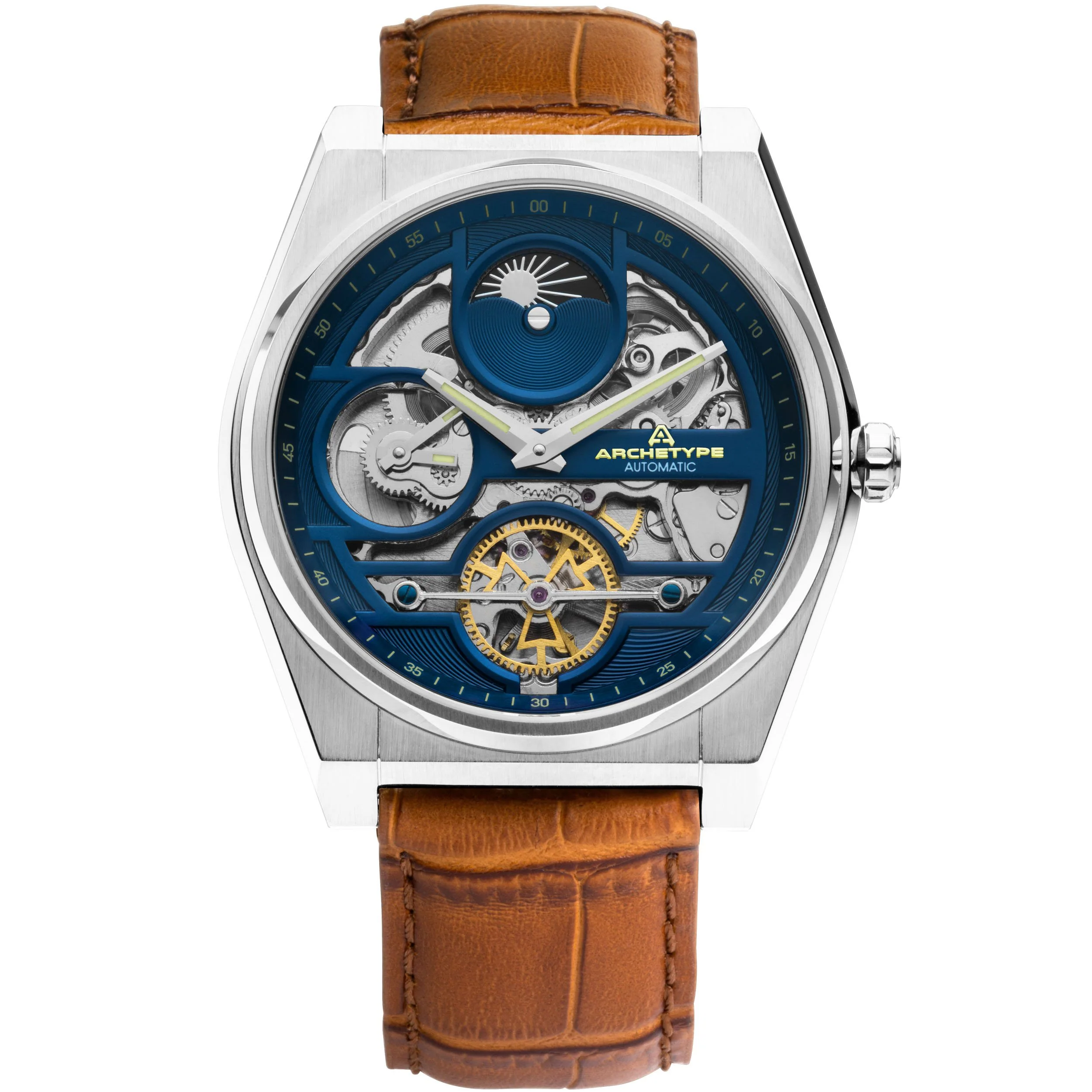 Rogue Automatic Silver Tan Navy selected view