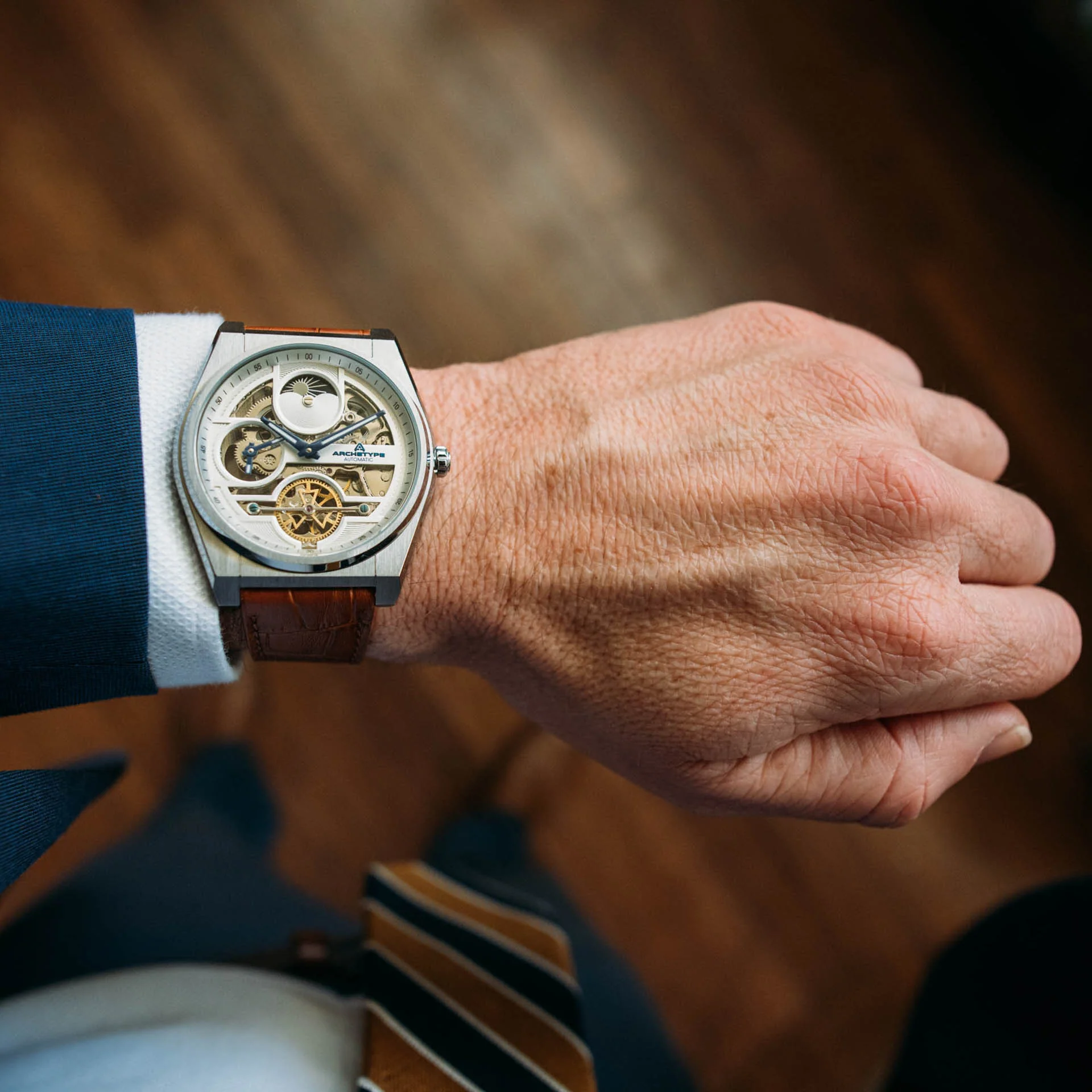 Rogue Automatic Silver Tan White thumbnail 4