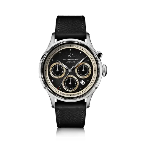 1564 Chronodate Automatic, Steel / Black