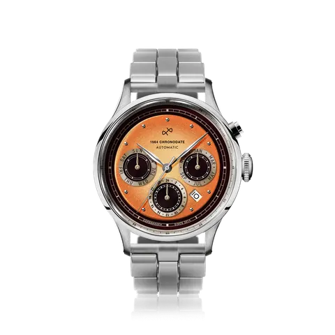 1564 Chronodate Automatic, Steel / Negroni