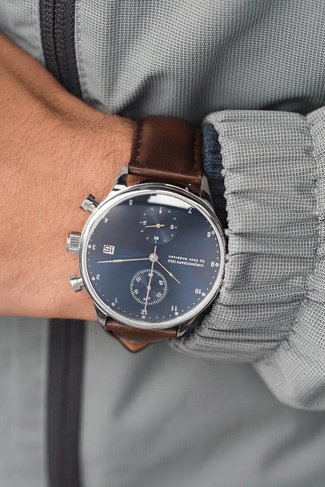 1815 Chronograph, Steel / Blue Sunray selected view