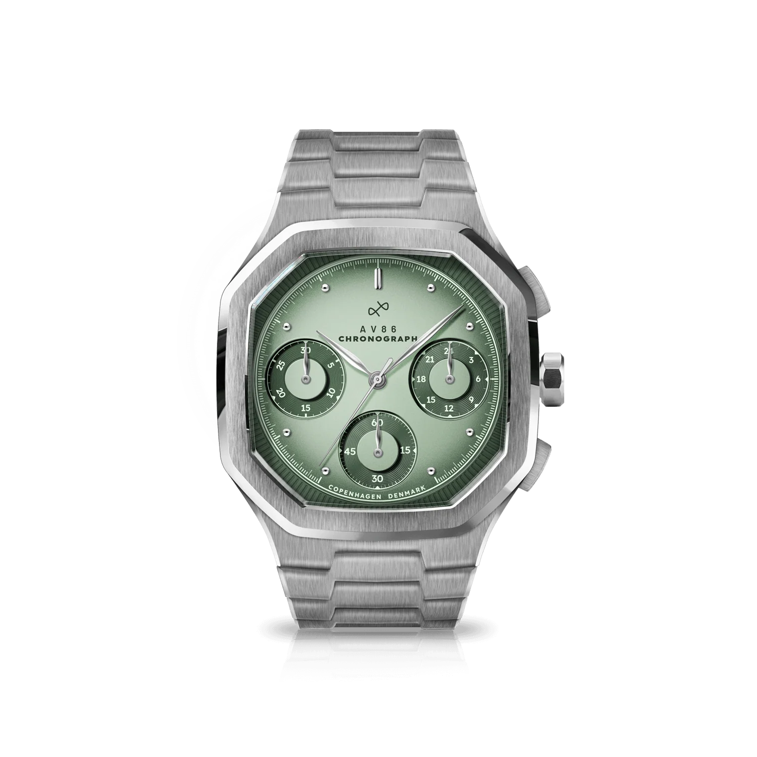 1904 Chronograph, Steel / Light & Dark Green thumbnail 2