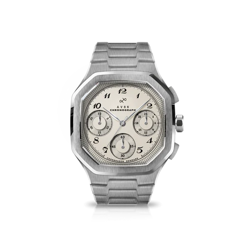 1904 Chronograph, Steel / Off White thumbnail 2