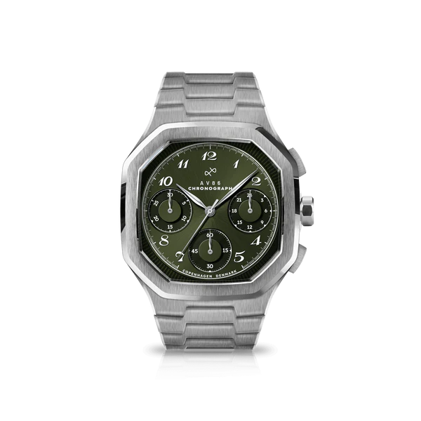 1904 Chronograph, Steel / Olive Green thumbnail 2
