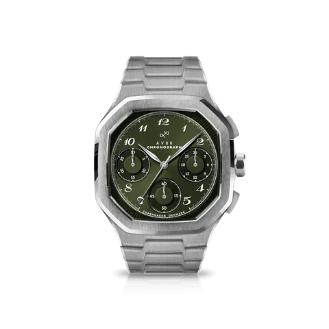 1904 Chronograph, Steel / Olive Green