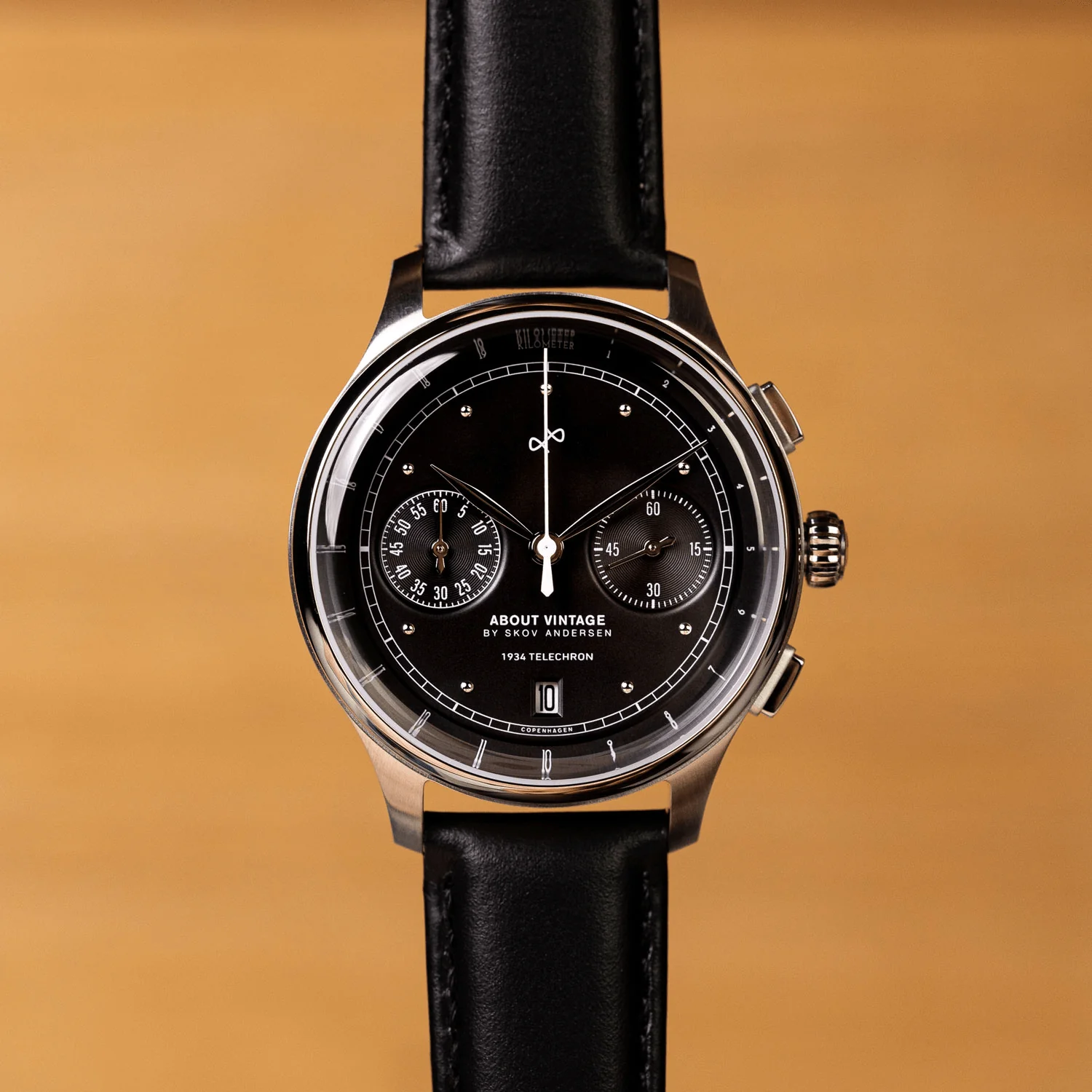 1934 Telechron, Steel / Black thumbnail 2