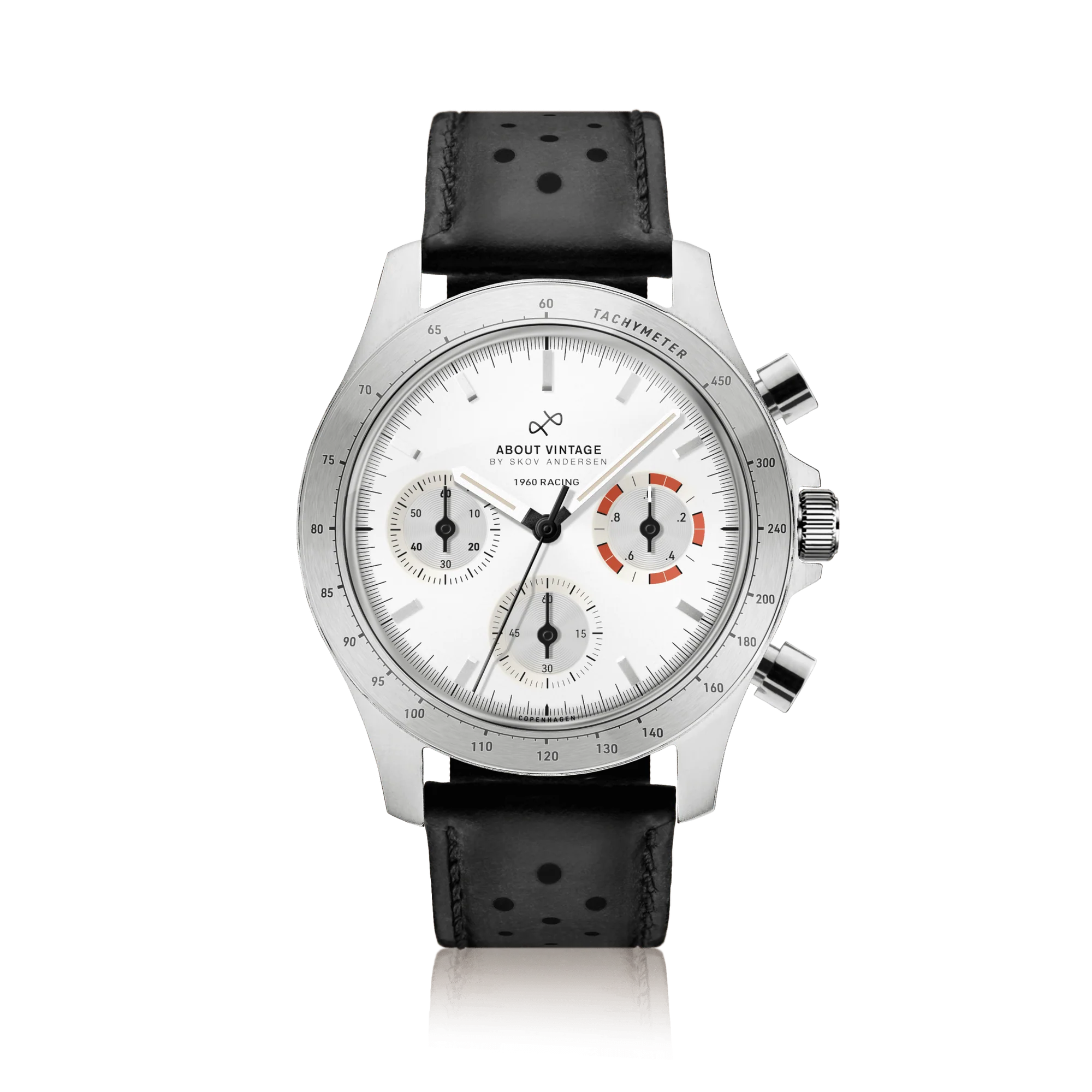 1960 Racing Chronograph, Steel / White & Deep Orange thumbnail 2