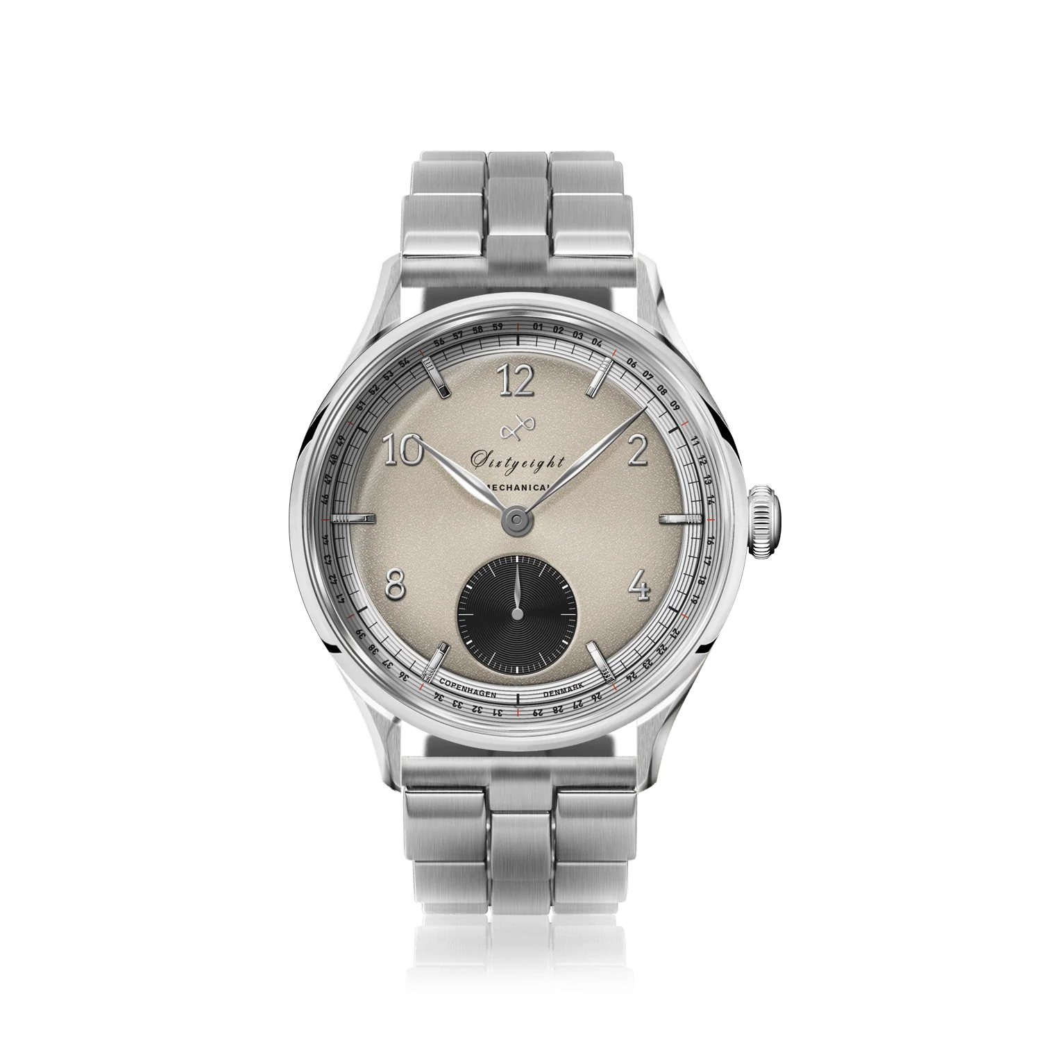 1968 Mechanical (Hand-Wound), Steel / Sand & Black thumbnail 2
