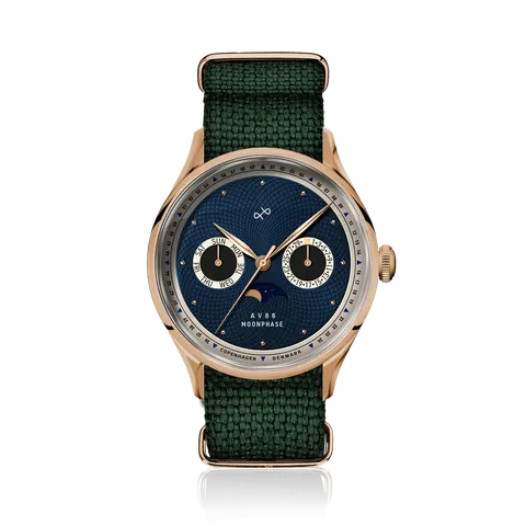 1968 Moonphase, Rose Gold / Dark Blue