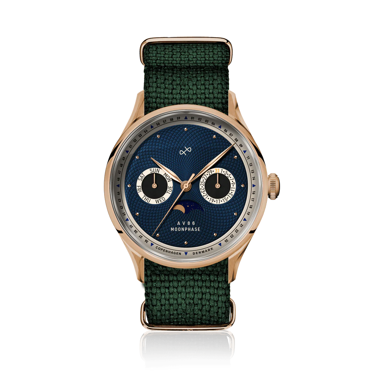 1968 Moonphase, Rose Gold / Dark Blue