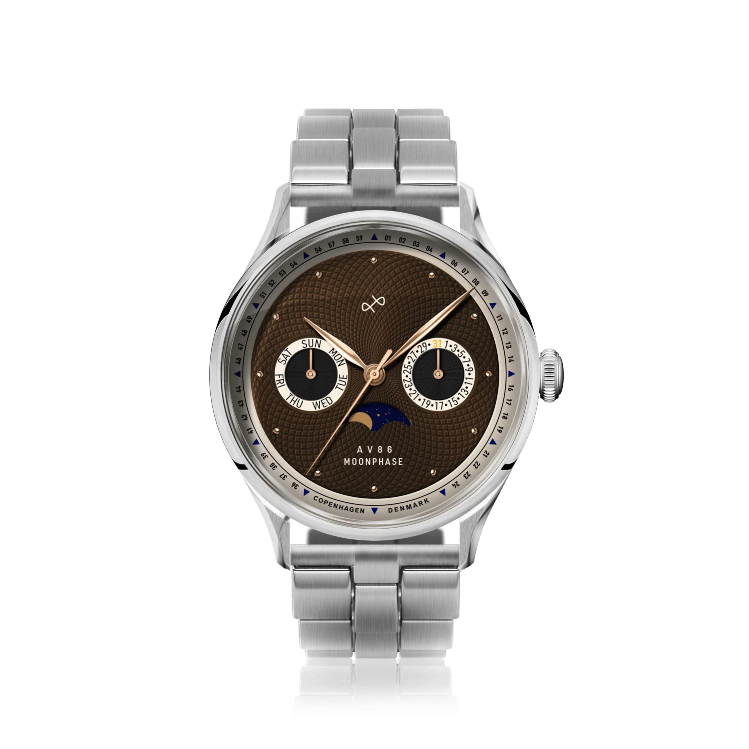 1968 Moonphase, Steel / Brown