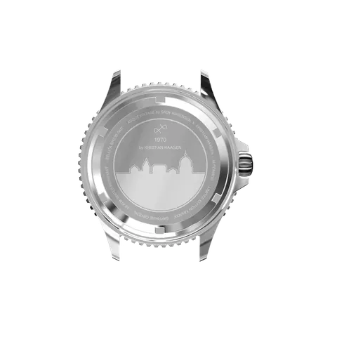 1970 Haagen GMT Automatic, Steel / Burgundy - Swiss Made