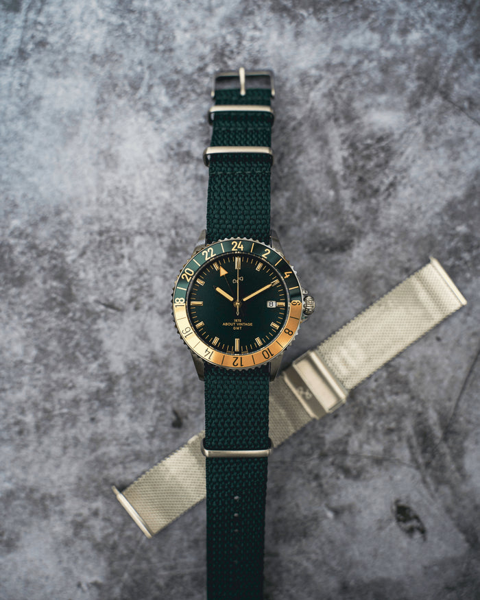 1970 Haagen GMT Automatic, Steel / Green - Swiss Made thumbnail 2
