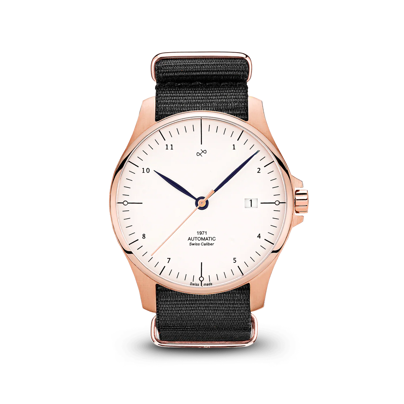 1971 Automatic, Rose Gold / White - Swiss Made thumbnail 2