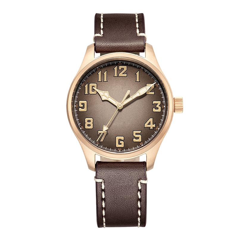 42mm Bronze Pilot NH38 Automatic Mechanical Watch B2006B thumbnail 2