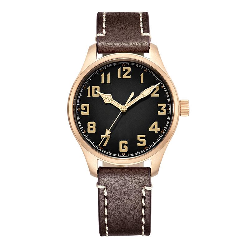 42mm Bronze Pilot NH38 Automatic Mechanical Watch B2006B thumbnail 3