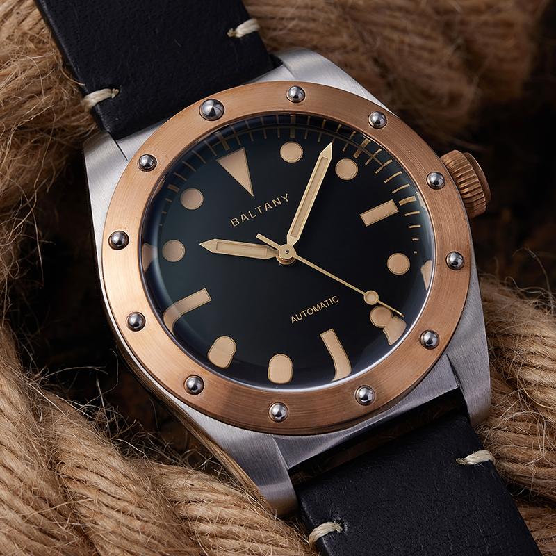 Baltany Design Bronze Bezel Vintage Watch B4030 thumbnail 4