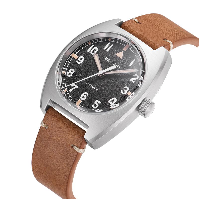 Baltany W10 Retro Military Pilot's Tonneau Watches S2001B thumbnail 2