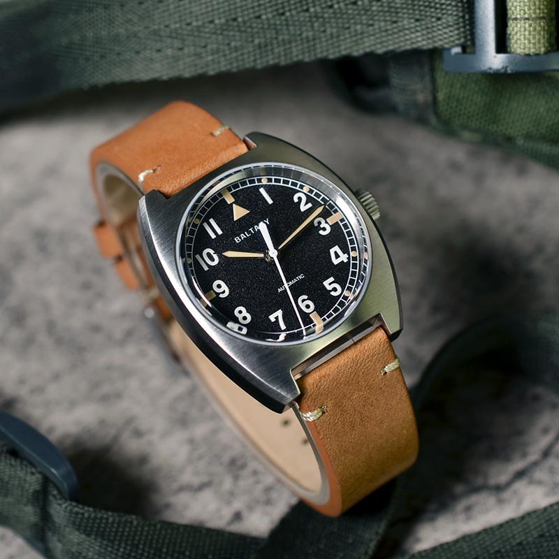 Baltany W10 Retro Military Pilot's Tonneau Watches S2001B thumbnail 4