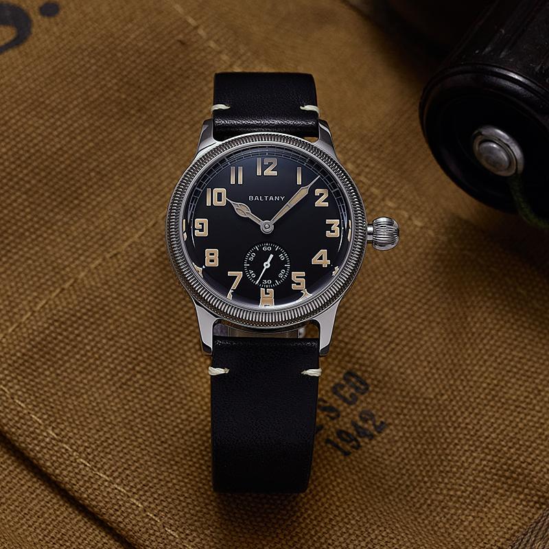 Baltany Retro Auto Military Style WW1 Trench Watch S2051 thumbnail 2