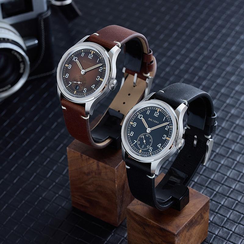 Baltany Retro 39mm Dirty Dozen Date Field Watch S2081 thumbnail 4
