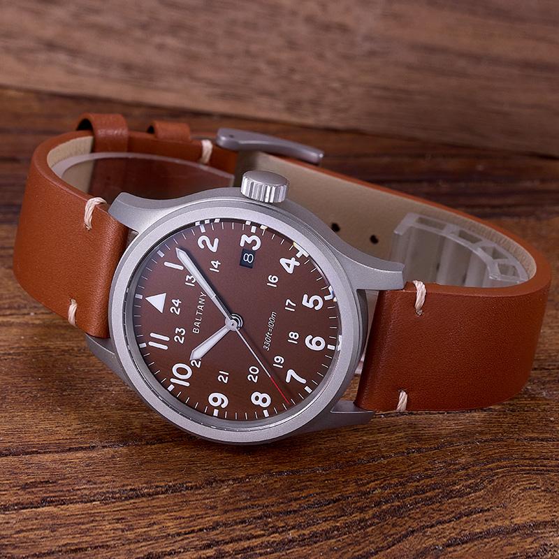 Micro Brand Retro 39MM Date Men Quartz Field Watch S2082 thumbnail 2